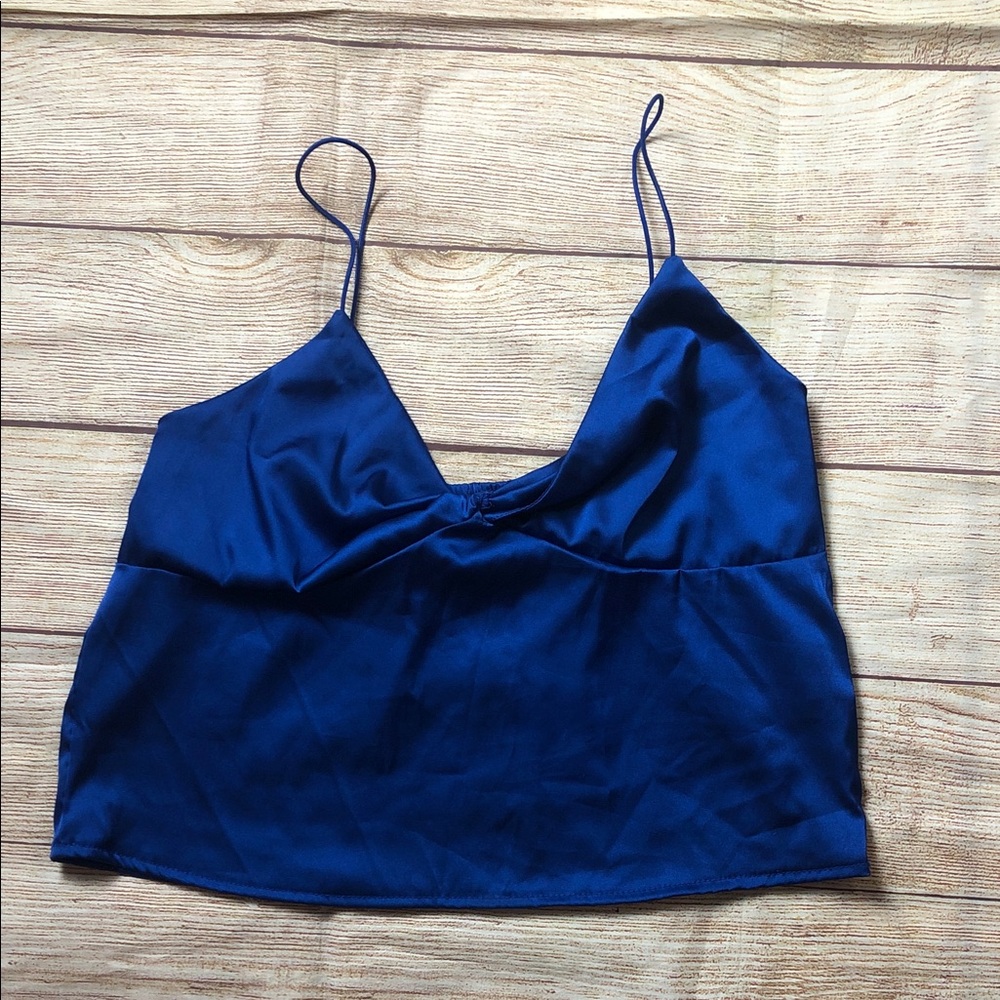 Elegant Blue‎ Y2K Babydoll Top